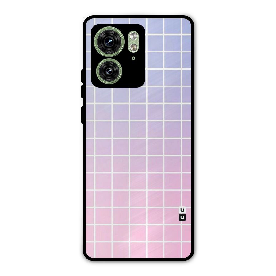 Check Shades Metal Back Case for Motorola Edge 40 5G