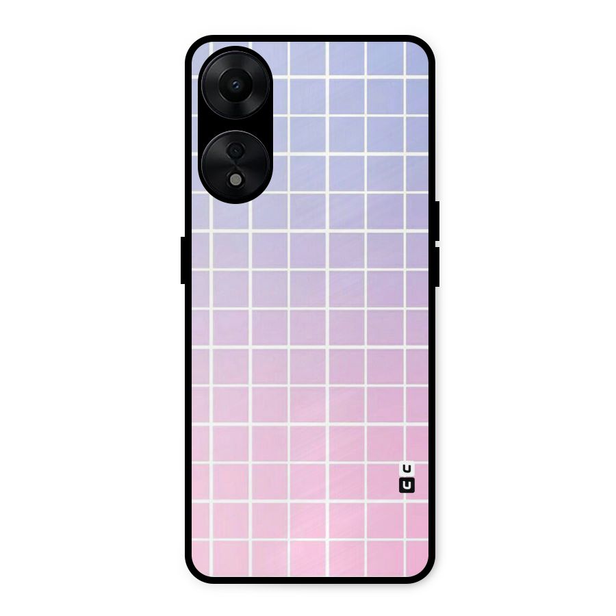 Check Shades Metal Back Case for Oppo A78 5G