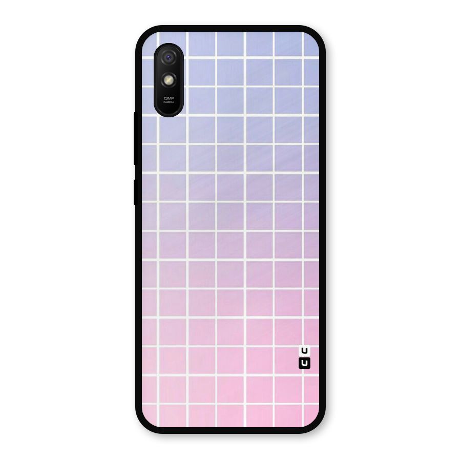 Check Shades Metal Back Case for Redmi 9a
