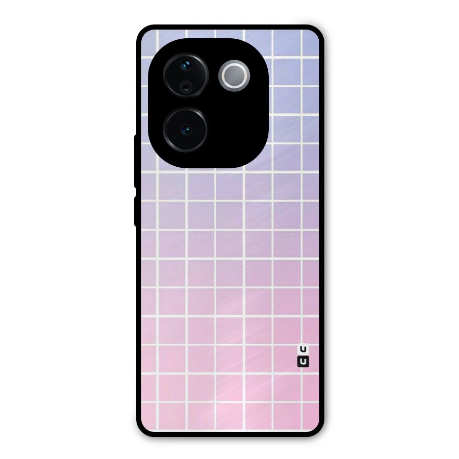Check Shades Metal Back Case for Vivo T3 Pro