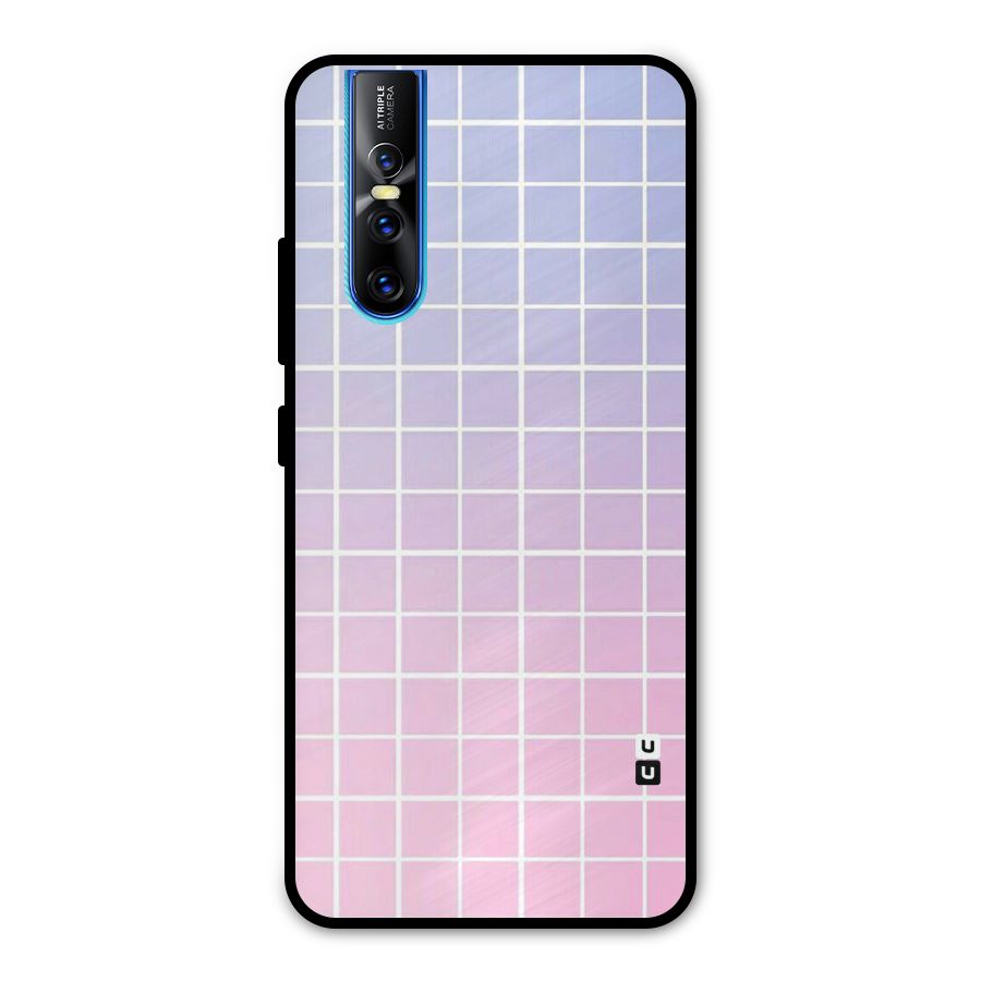 Check Shades Metal Back Case for Vivo V15 Pro