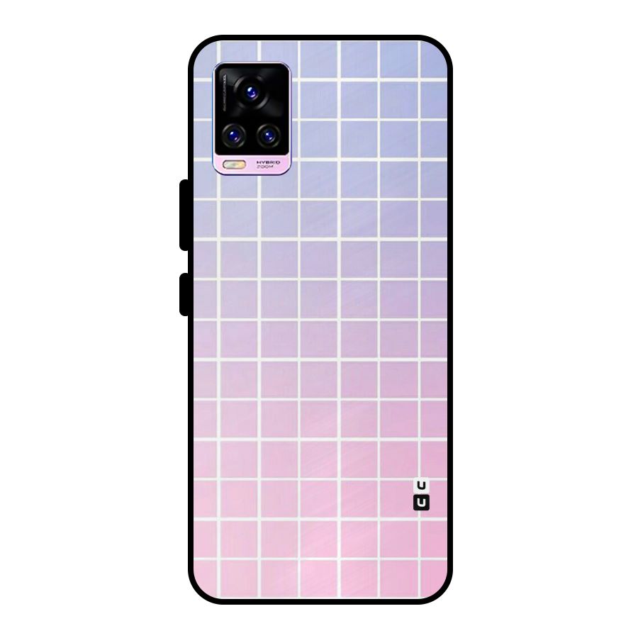 Check Shades Metal Back Case for Vivo V20 Pro