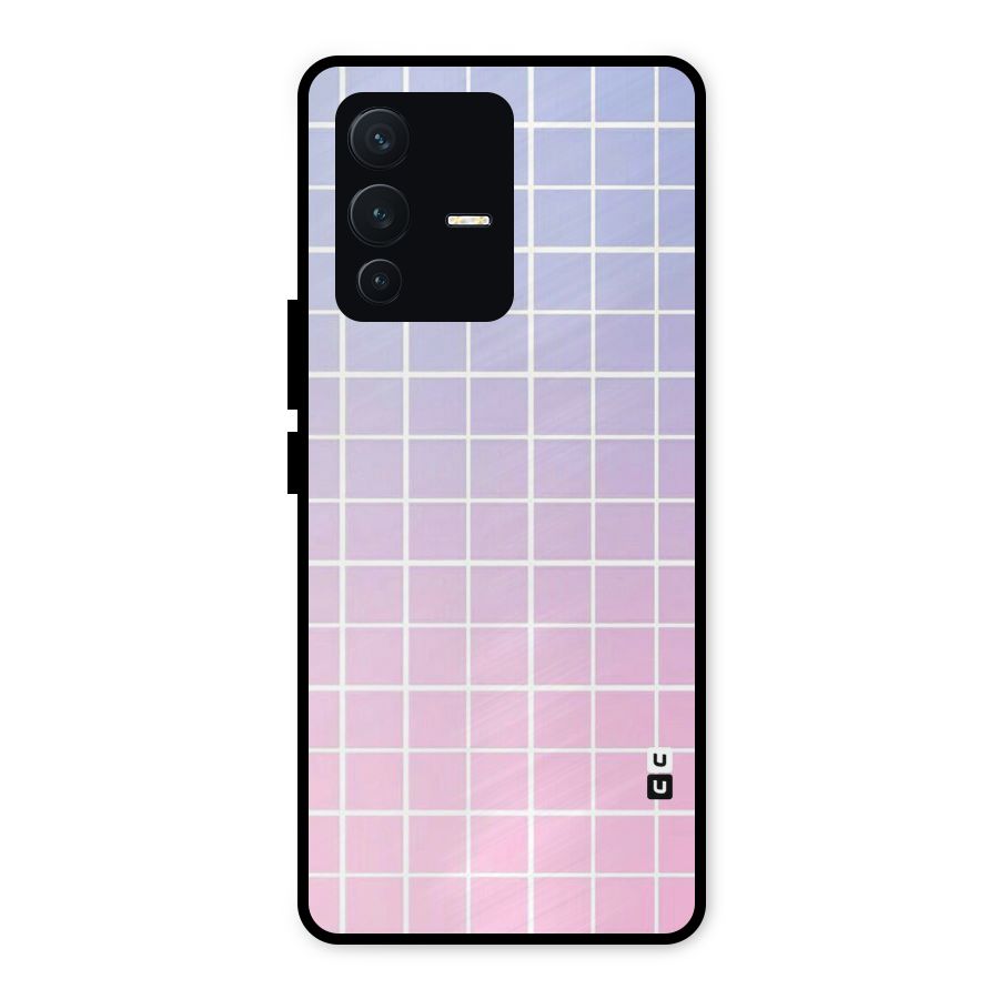 Check Shades Metal Back Case for Vivo V23 5G