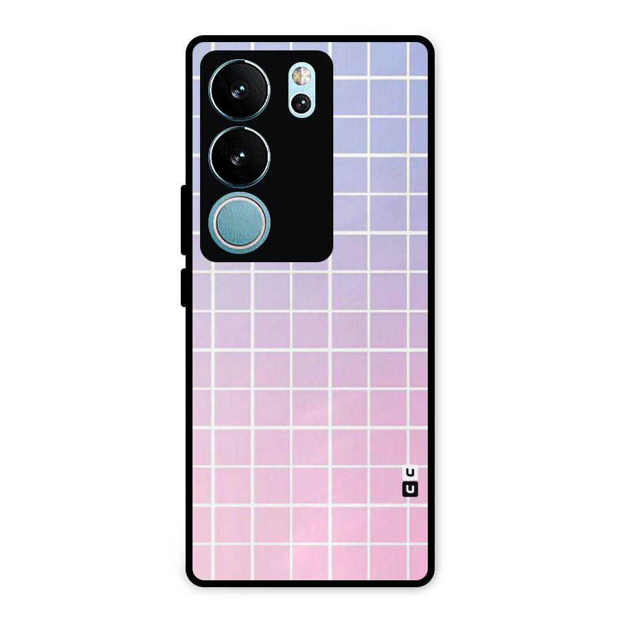 Check Shades Metal Back Case for Vivo V29