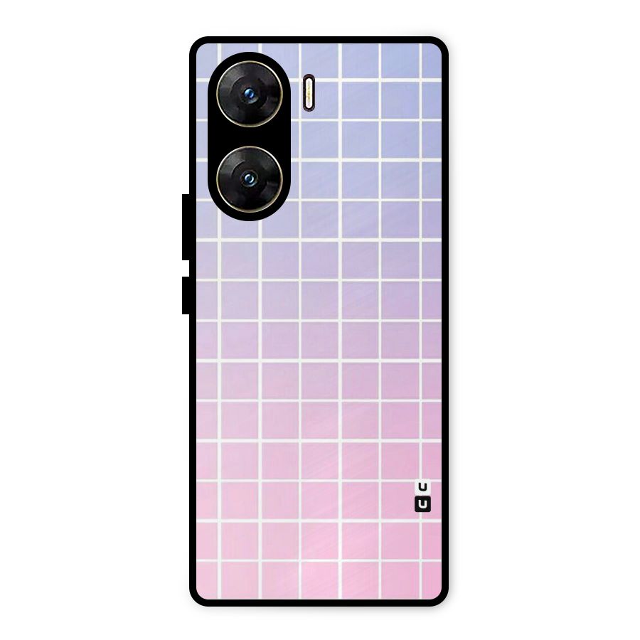 Check Shades Metal Back Case for Vivo V29e