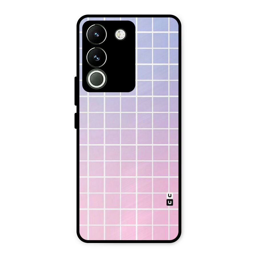 Check Shades Metal Back Case for Vivo Y200