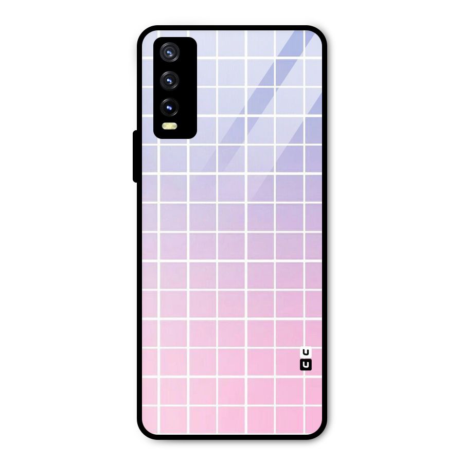Check Shades Metal Back Case for Vivo Y20 2021