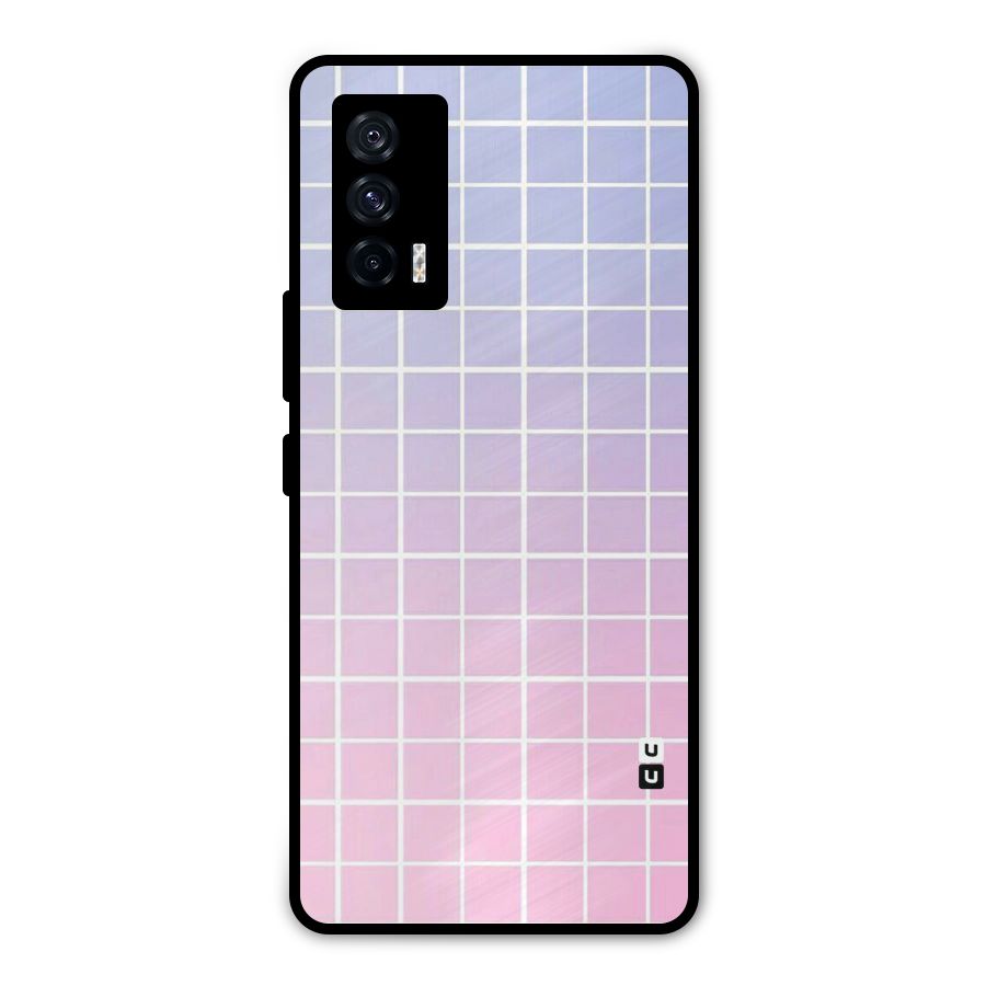 Check Shades Metal Back Case for iQOO 7 5G