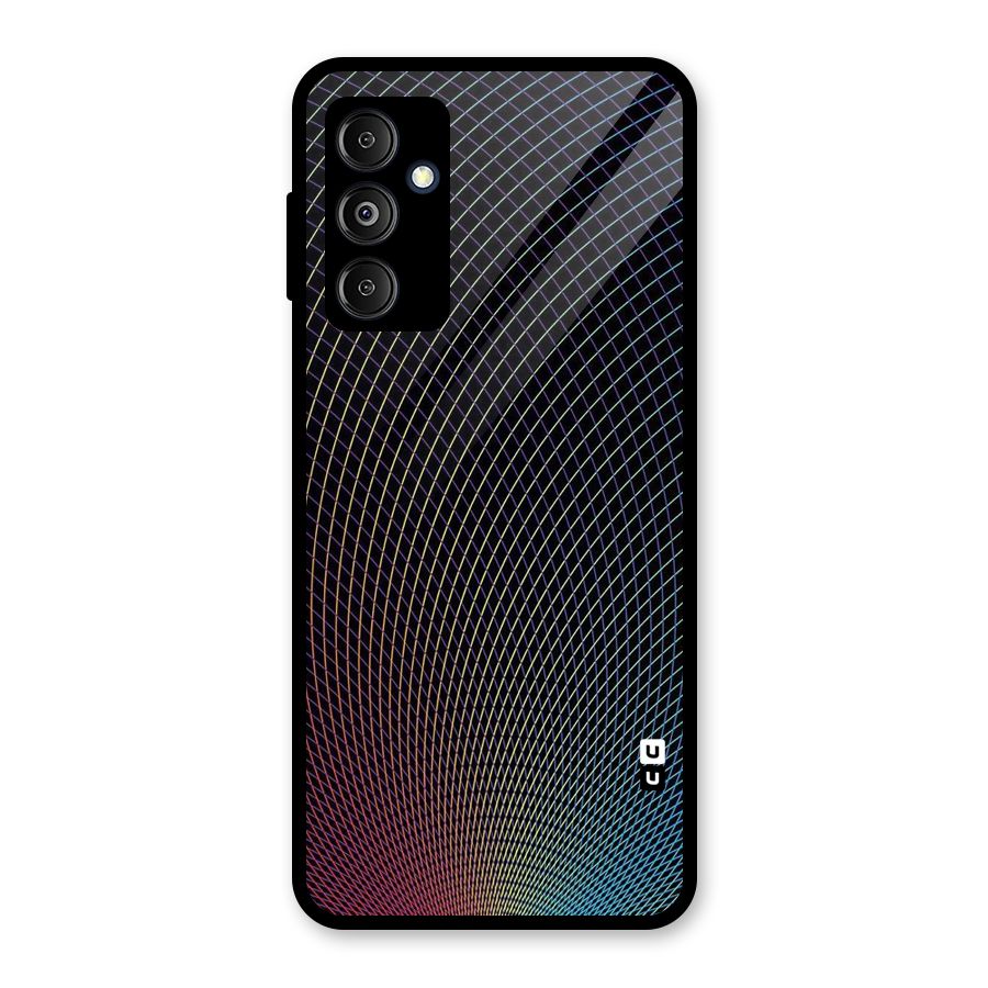 Check Swirls Glass Back Case for Galaxy M14 5G