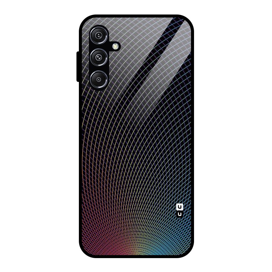 Check Swirls Glass Back Case for Galaxy M34 5G