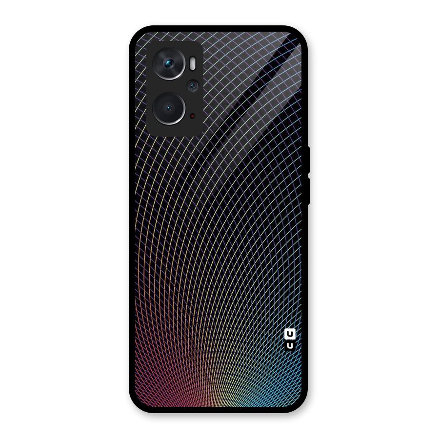 Check Swirls Glass Back Case for Oppo K10 4G