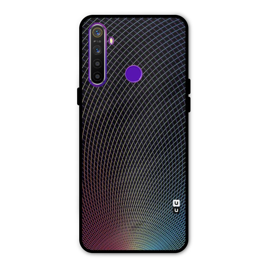 Check Swirls Glass Back Case for Realme 5s