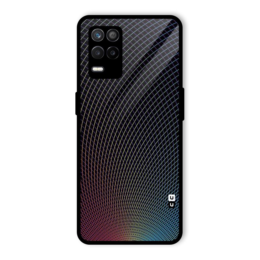 Check Swirls Glass Back Case for Realme 8s 5G