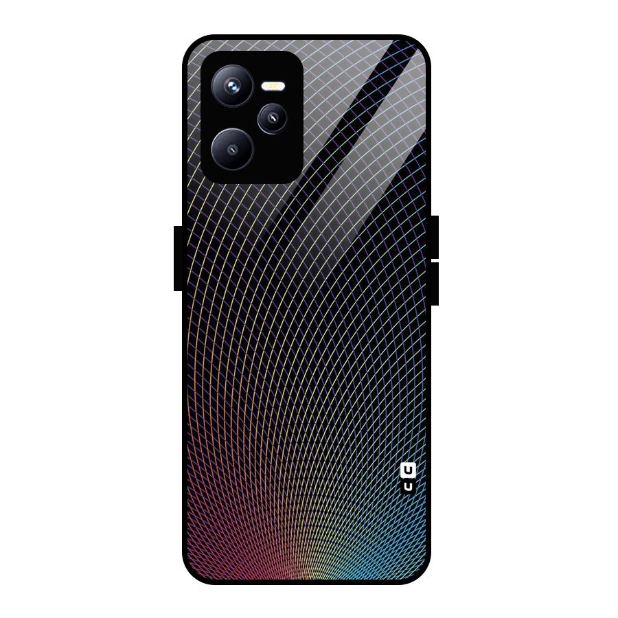 Check Swirls Glass Back Case for Realme C35