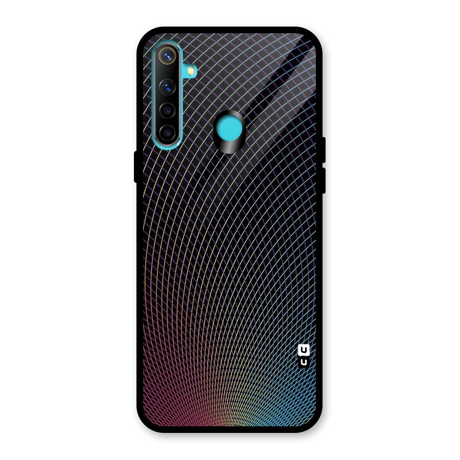 Check Swirls Glass Back Case for Realme Narzo 10