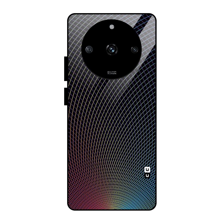 Check Swirls Glass Back Case for Realme Narzo 60 5G