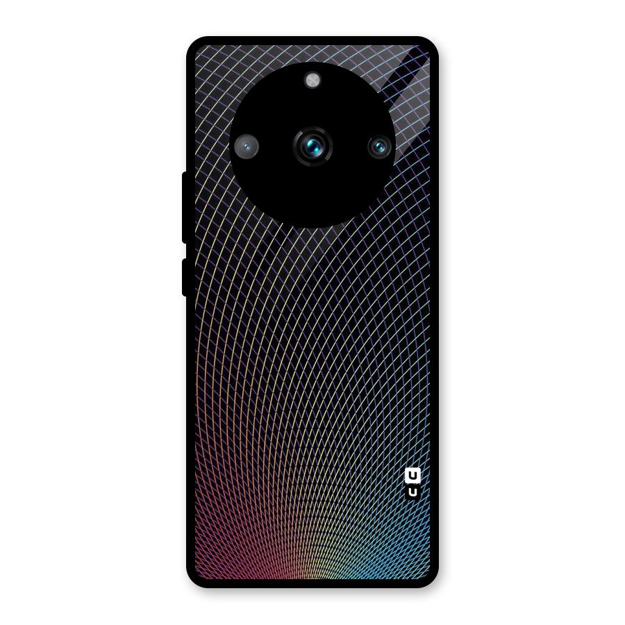Check Swirls Glass Back Case for Realme Narzo 60 Pro