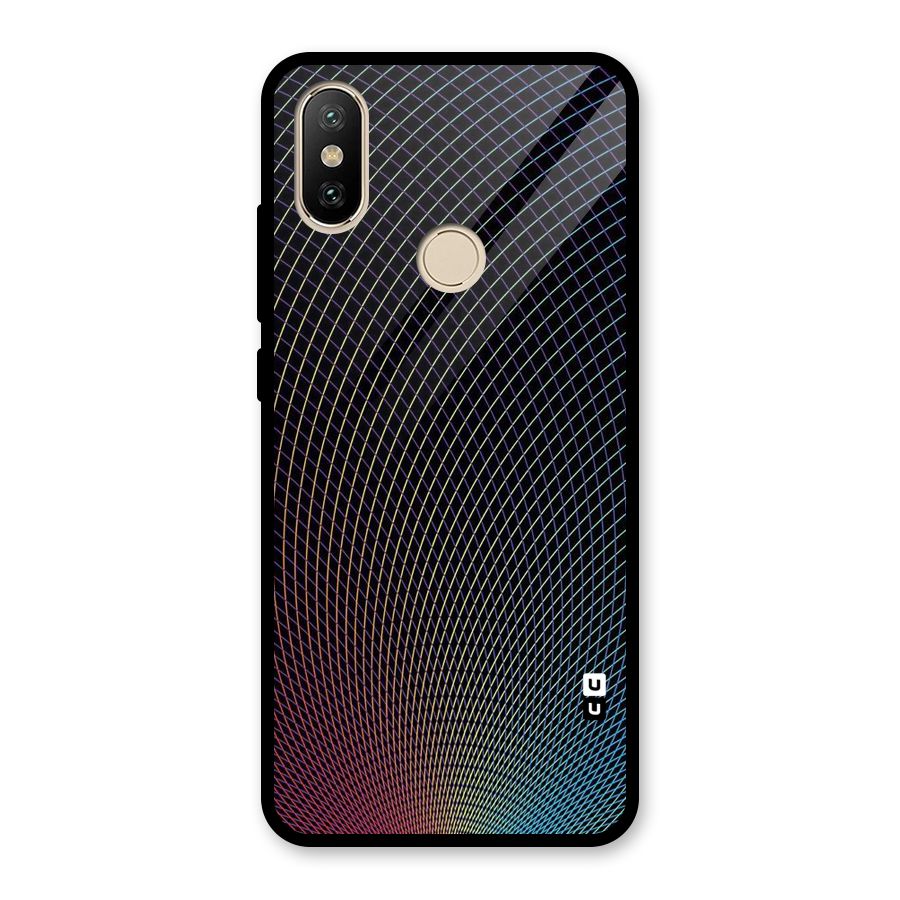 Check Swirls Glass Back Case for Redmi A2