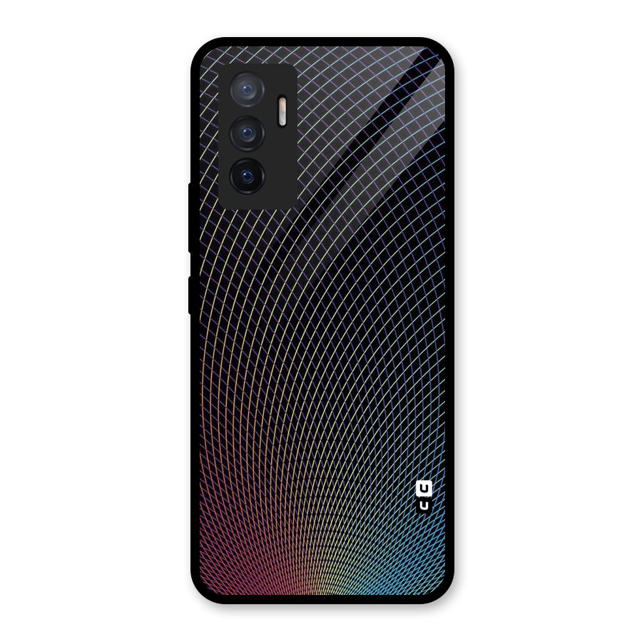 Check Swirls Glass Back Case for Vivo V23e