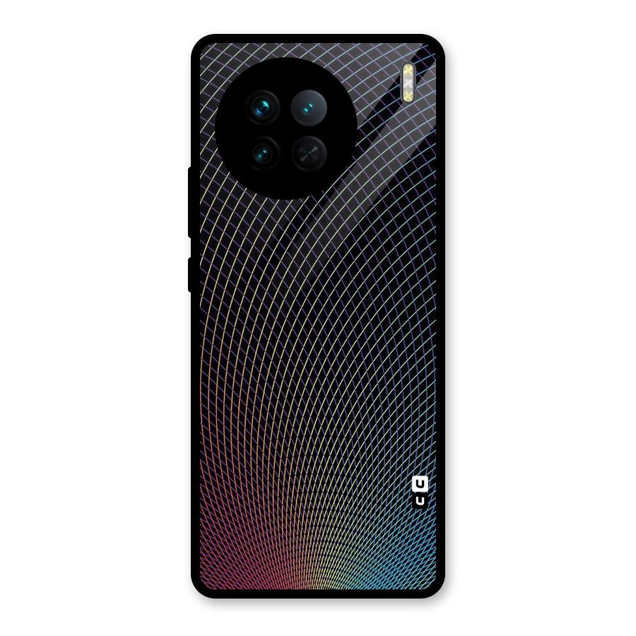 Check Swirls Glass Back Case for Vivo X90