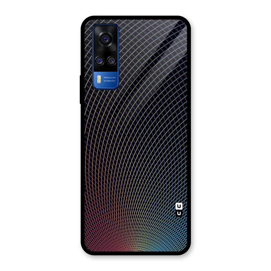 Check Swirls Glass Back Case for Vivo Y31
