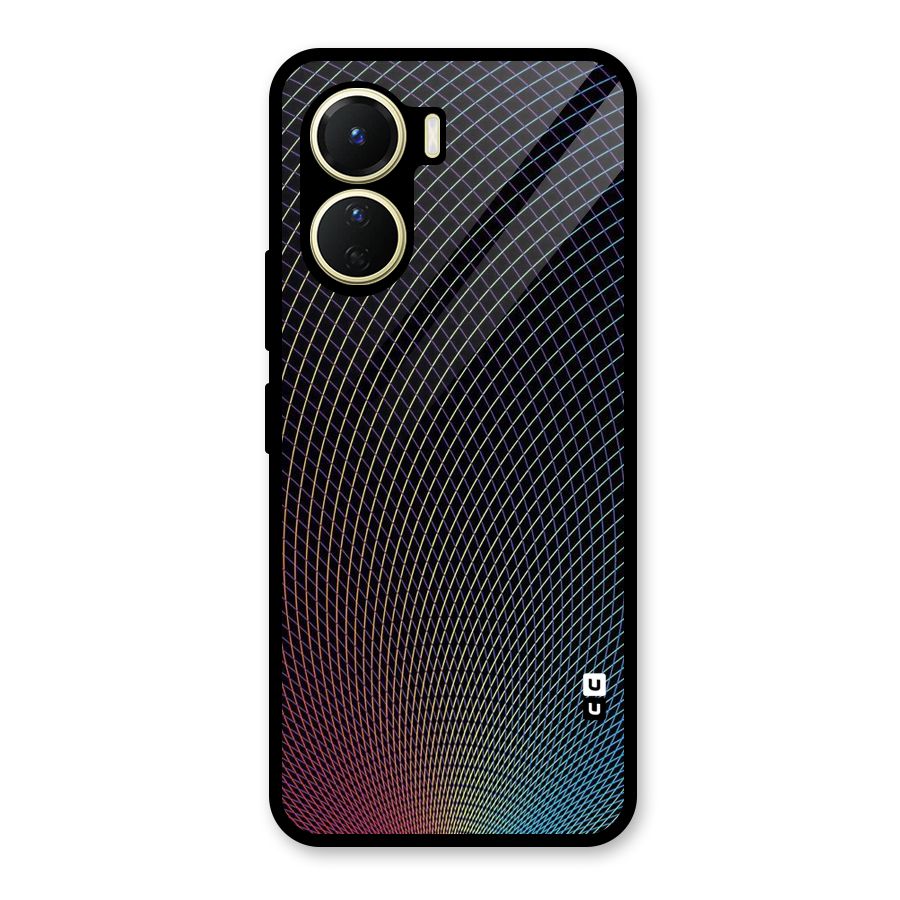 Check Swirls Glass Back Case for Vivo Y56