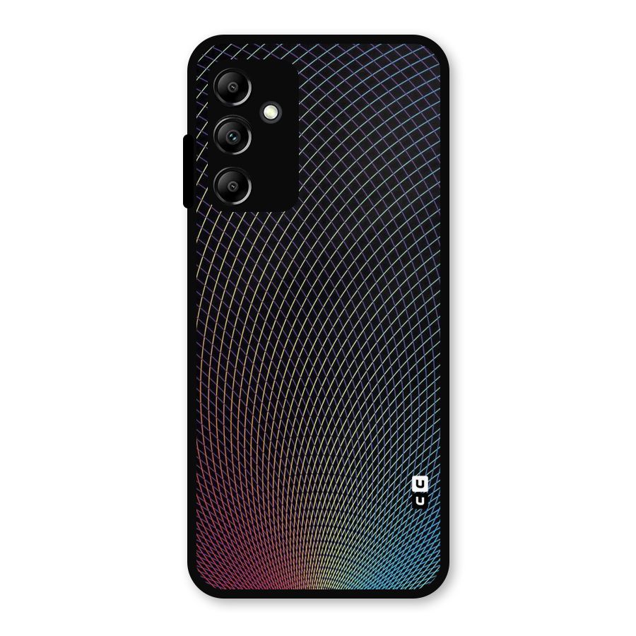 Check Swirls Metal Back Case for Galaxy A14 5G