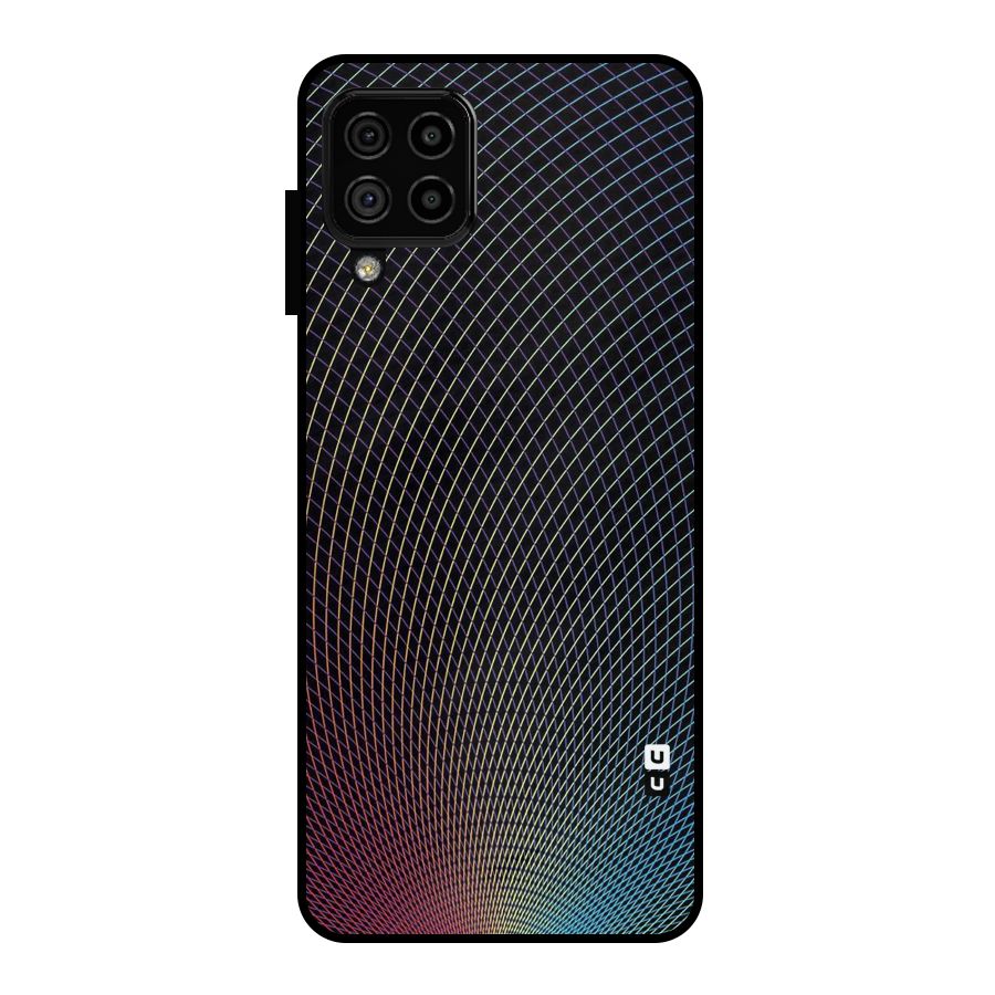 Check Swirls Metal Back Case for Galaxy A22 4G