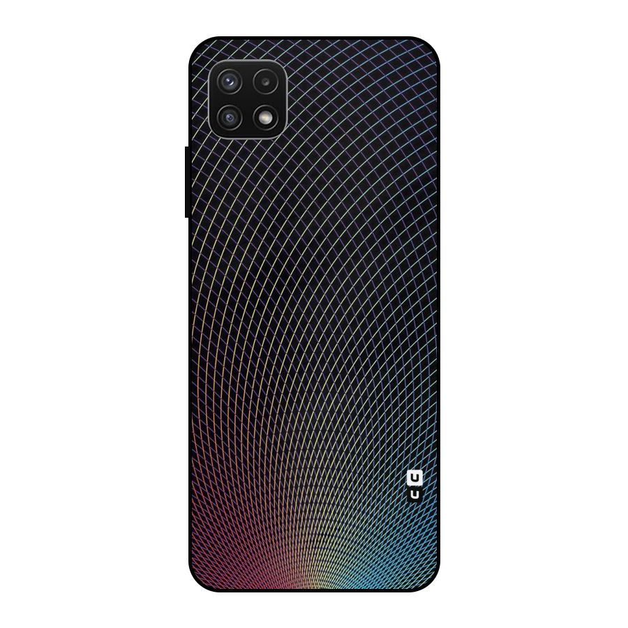 Check Swirls Metal Back Case for Galaxy A22 5G