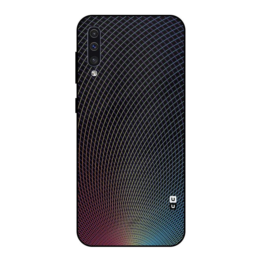 Check Swirls Metal Back Case for Galaxy A30s