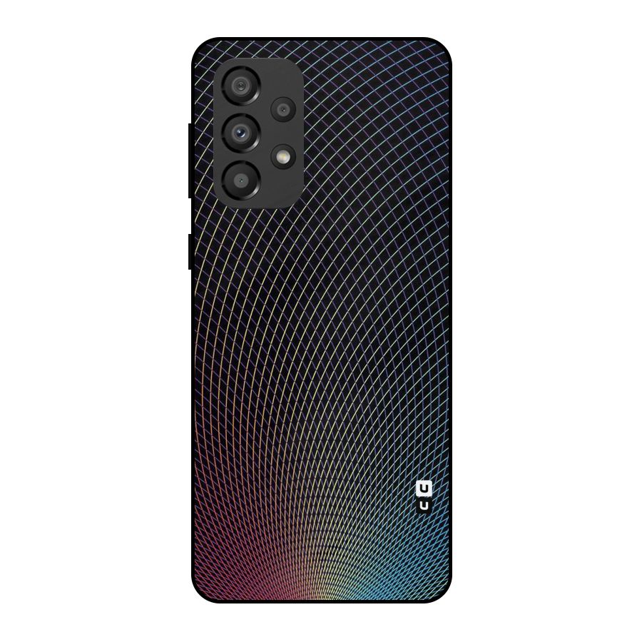Check Swirls Metal Back Case for Galaxy A33 5G