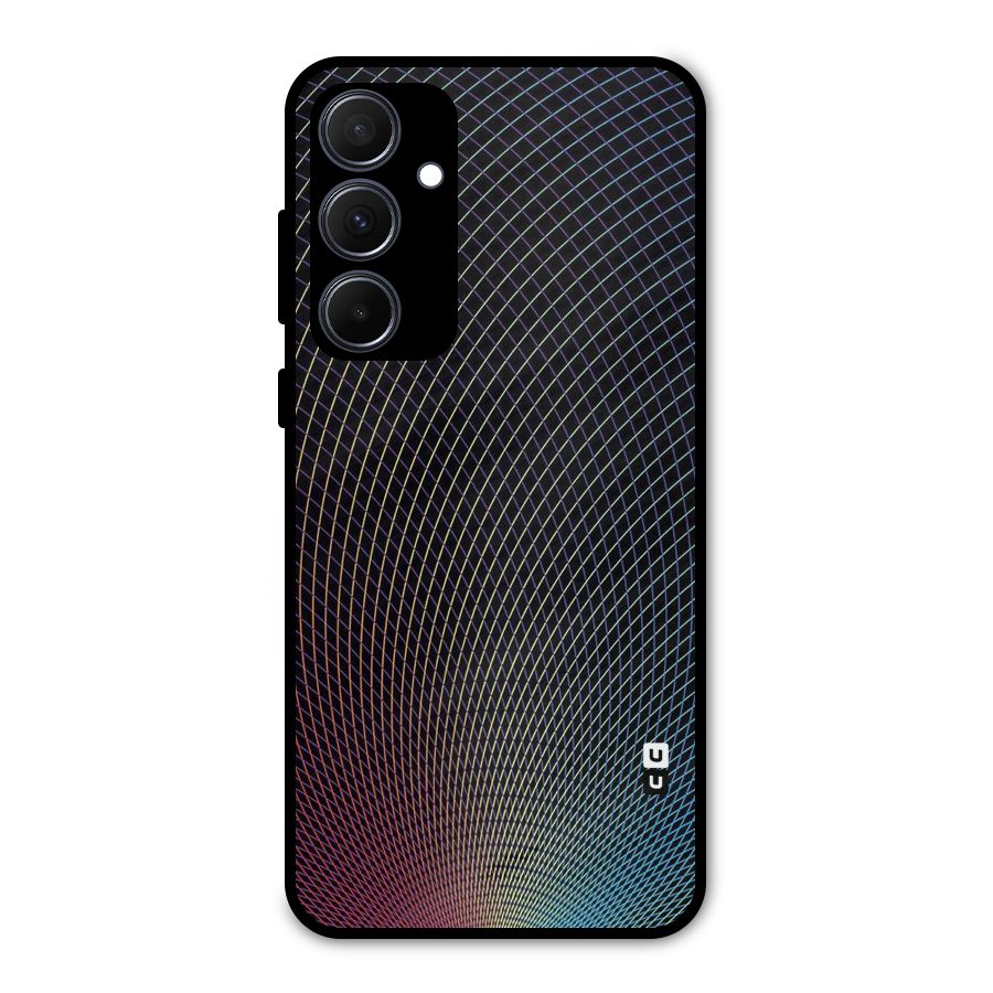 Check Swirls Metal Back Case for Galaxy A35