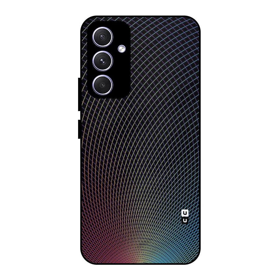 Check Swirls Metal Back Case for Galaxy A54