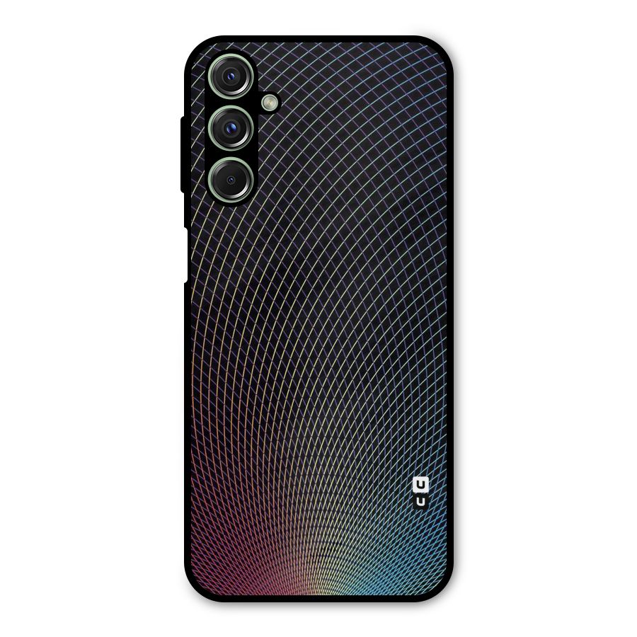 Check Swirls Metal Back Case for Galaxy F34