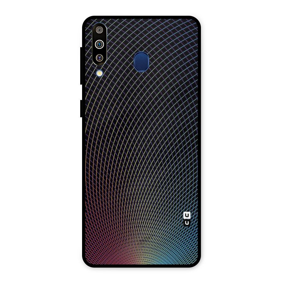 Check Swirls Metal Back Case for Galaxy M30