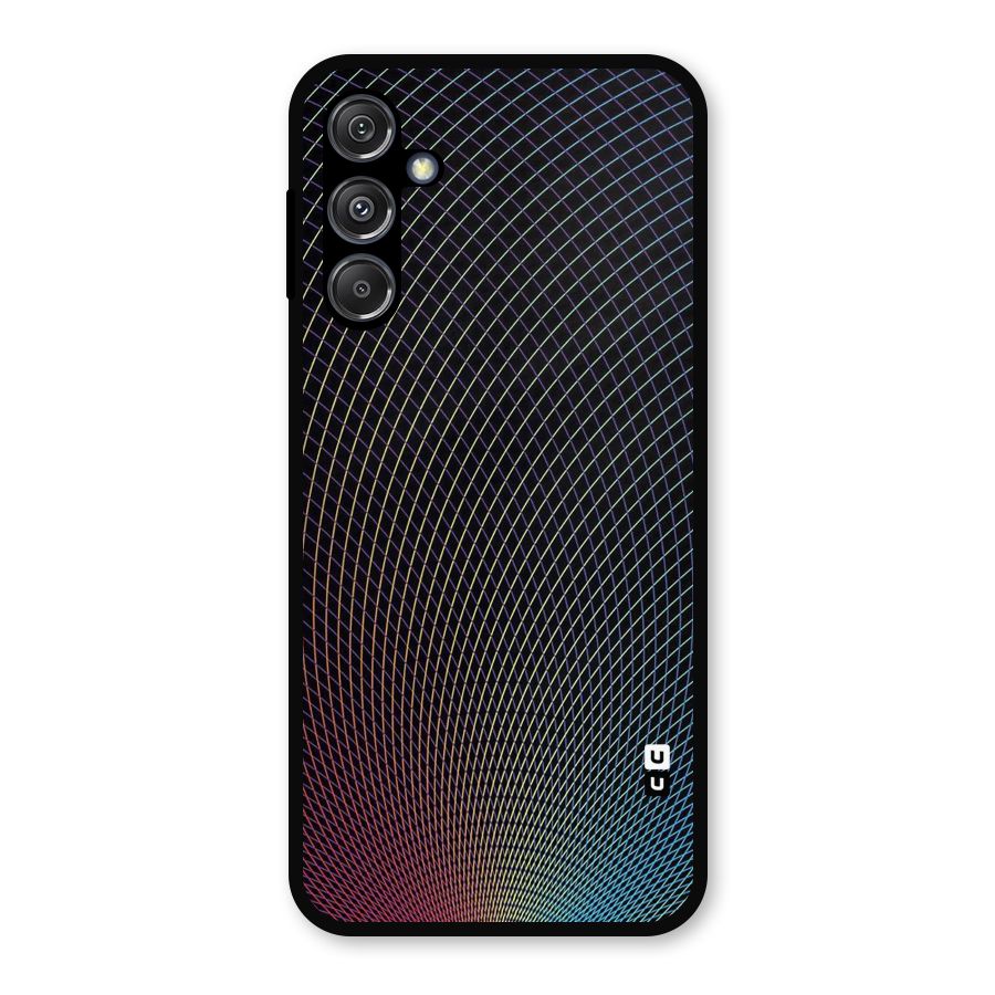 Check Swirls Metal Back Case for Galaxy M34 5G
