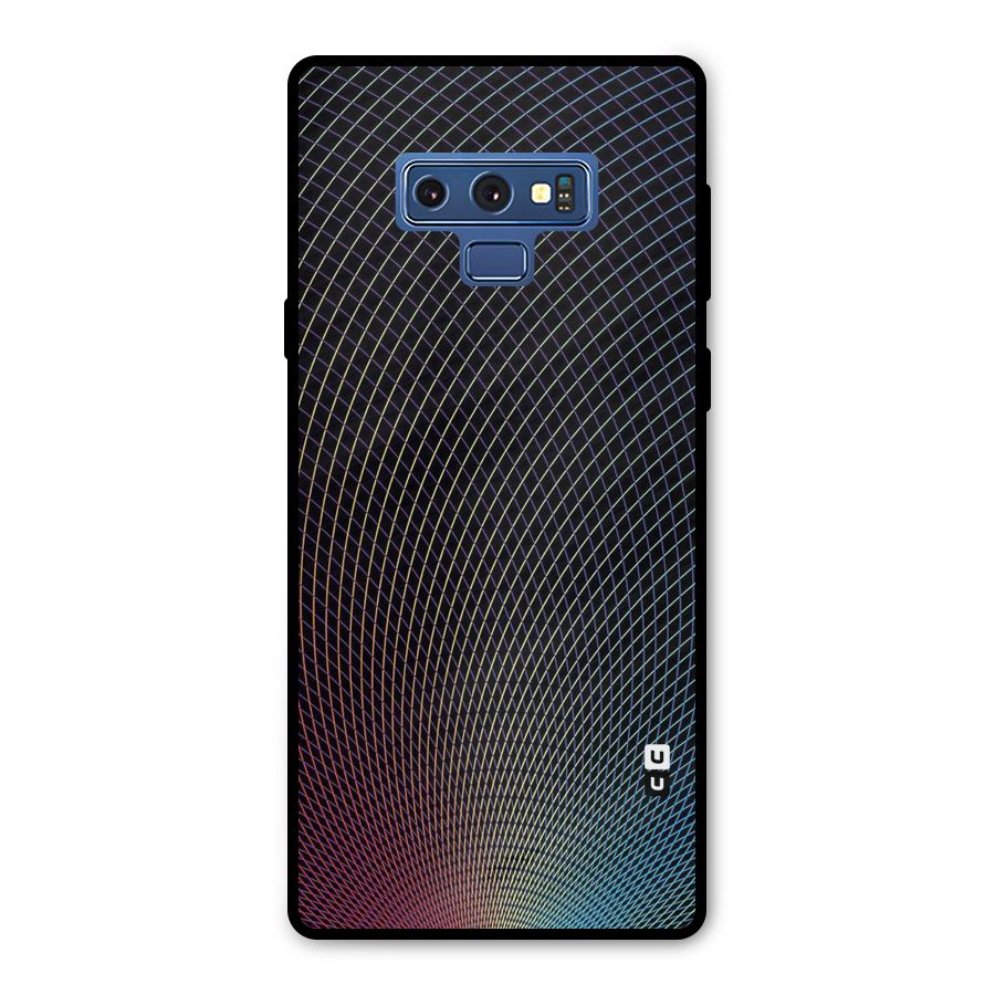Check Swirls Metal Back Case for Galaxy Note 9