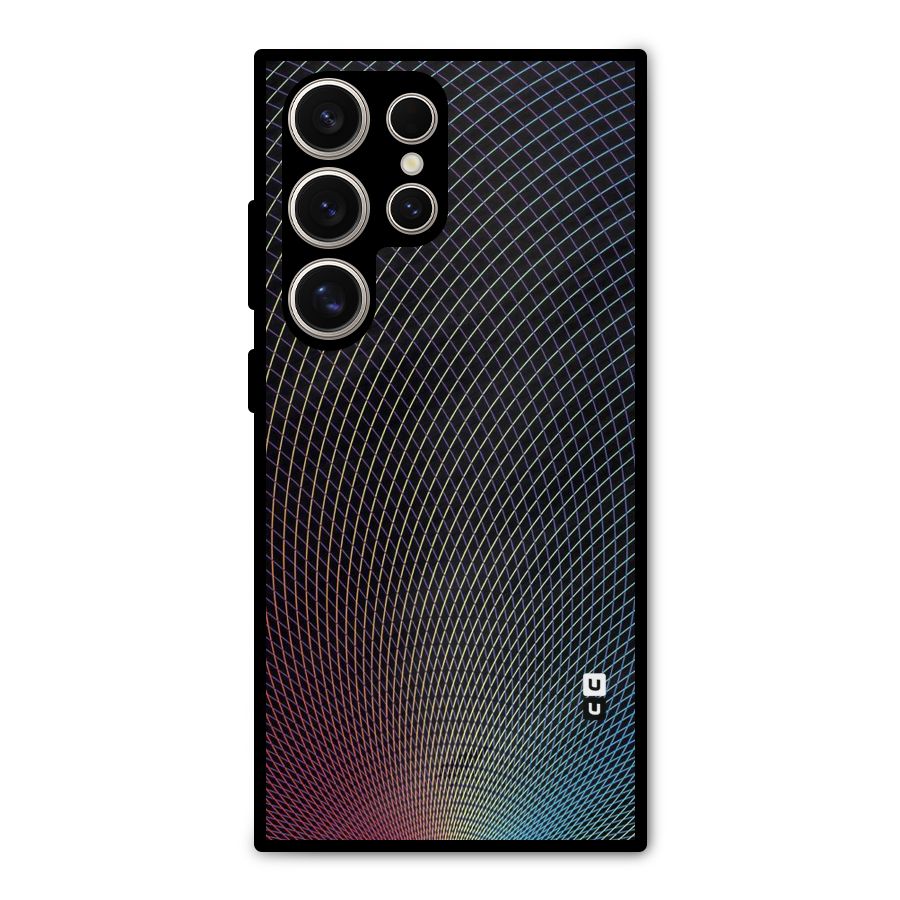 Check Swirls Metal Back Case for Galaxy S24 Ultra