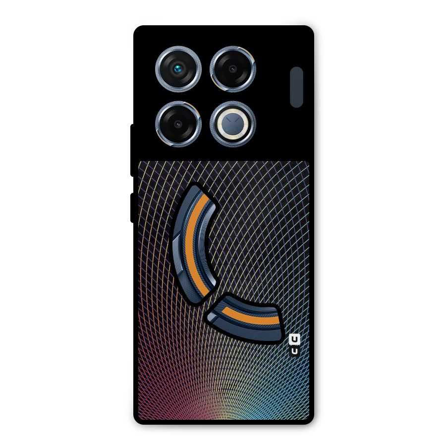 Check Swirls Metal Back Case for Infinix GT 20 Pro