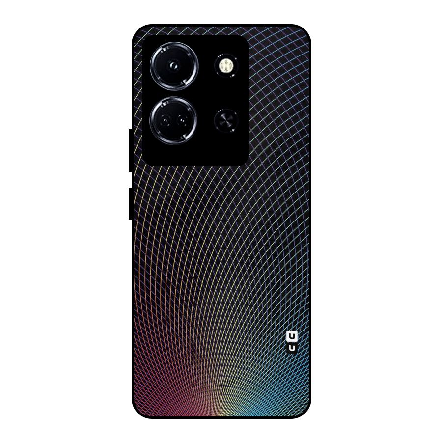 Check Swirls Metal Back Case for Infinix Note 30 5G