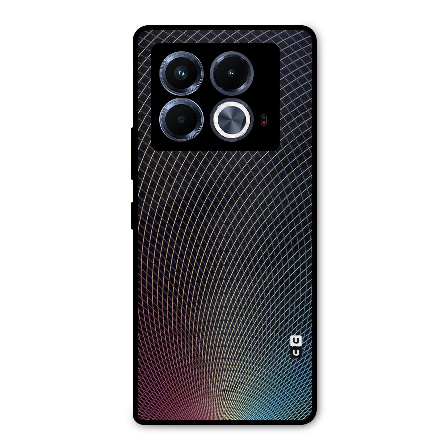 Check Swirls Metal Back Case for Infinix Note 40 5G