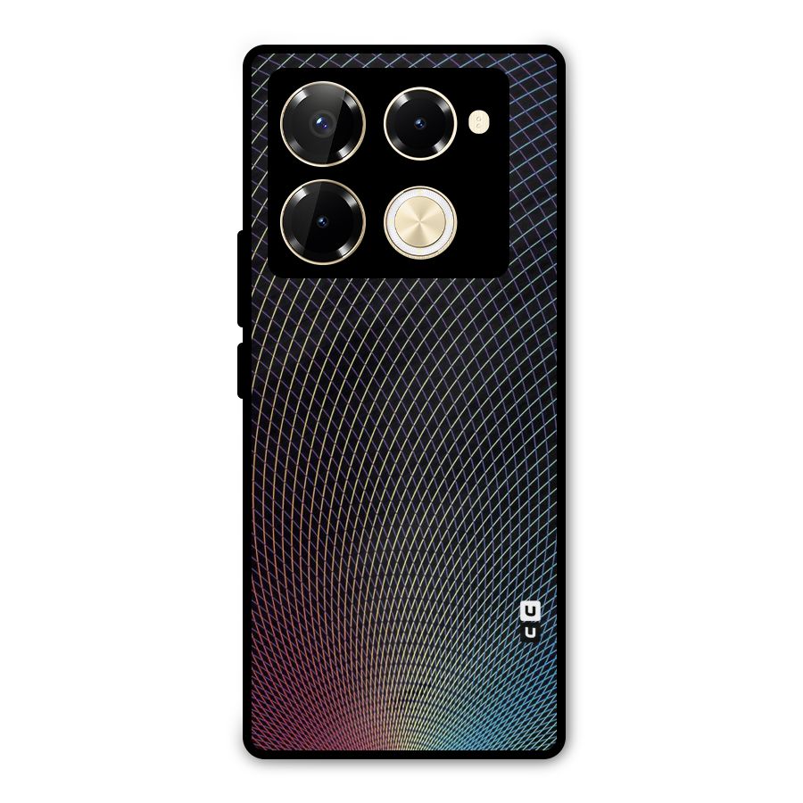 Check Swirls Metal Back Case for Infinix Note 40 Pro Plus