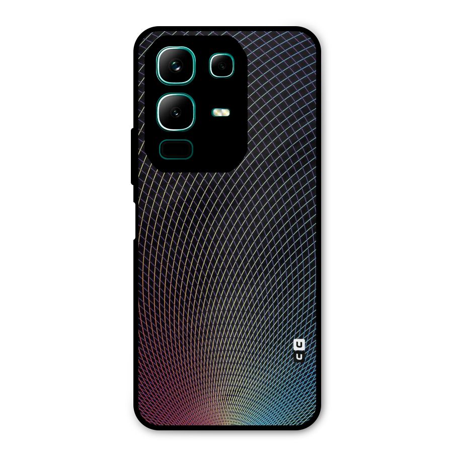 Check Swirls Metal Back Case for Infinix Note 50x