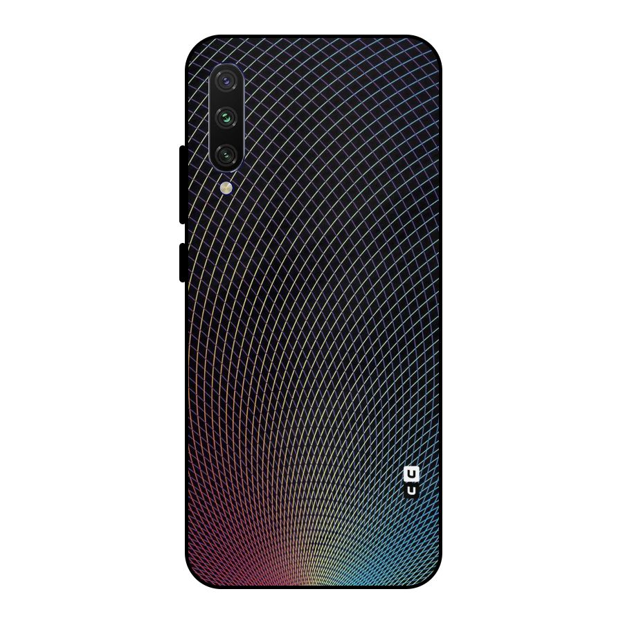 Check Swirls Metal Back Case for Mi A3