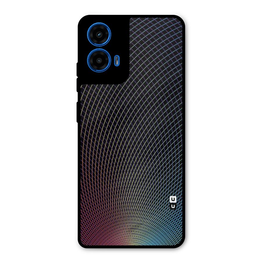 Check Swirls Metal Back Case for Moto G45