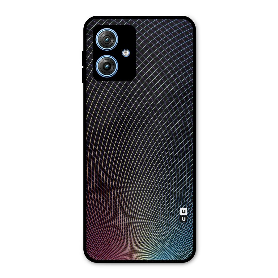 Check Swirls Metal Back Case for Moto G54