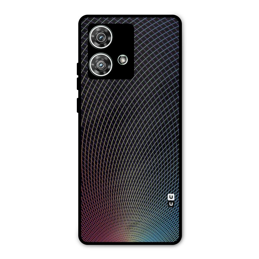 Check Swirls Metal Back Case for Motorola Edge 40 Neo