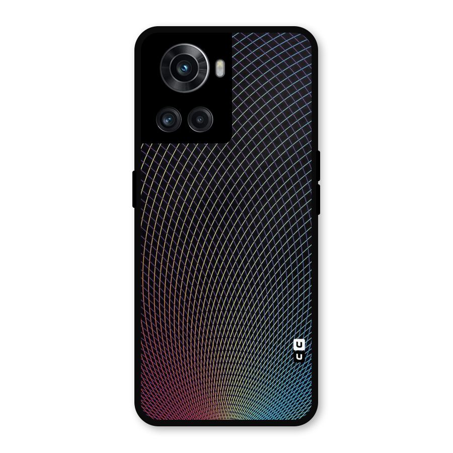Check Swirls Metal Back Case for OnePlus 10R