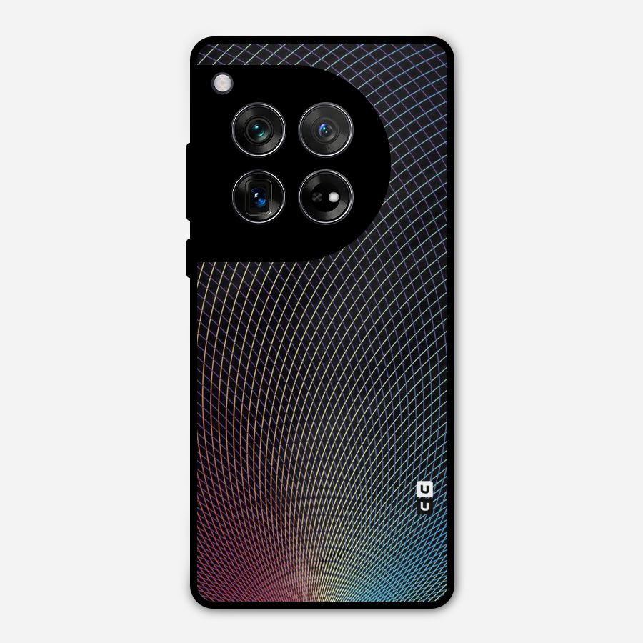 Check Swirls Metal Back Case for OnePlus 12