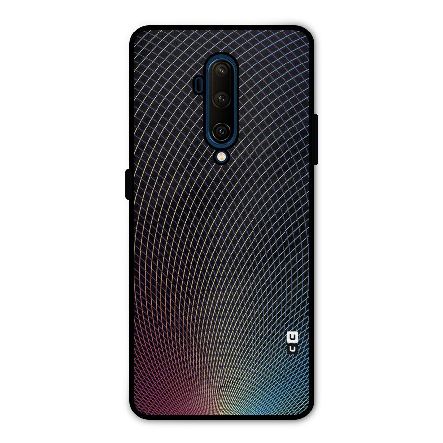 Check Swirls Metal Back Case for OnePlus 7T Pro